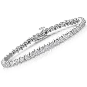 1-1/2 CTW Diamond 7-inch Tennis Bracelet in 10KT White Gold