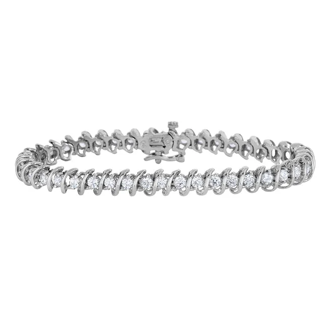 1/2 CTW Diamond 8-inch Tennis Bracelet in 10KT White Gold