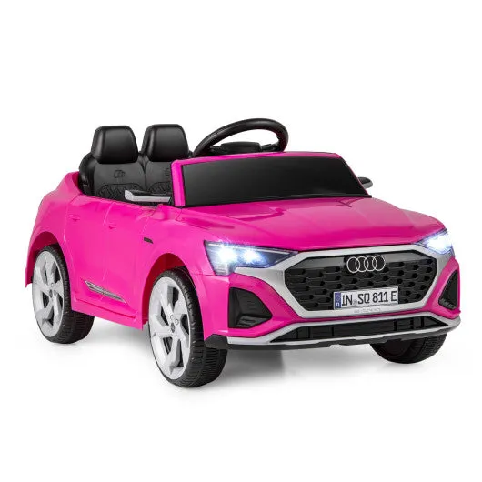 12V Kids Ride on Car Licensed Audi SQ8 With Remote Control and 3 Speeds-Pink