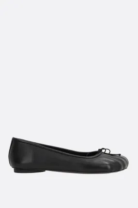 Anatomic smooth leather ballerinas