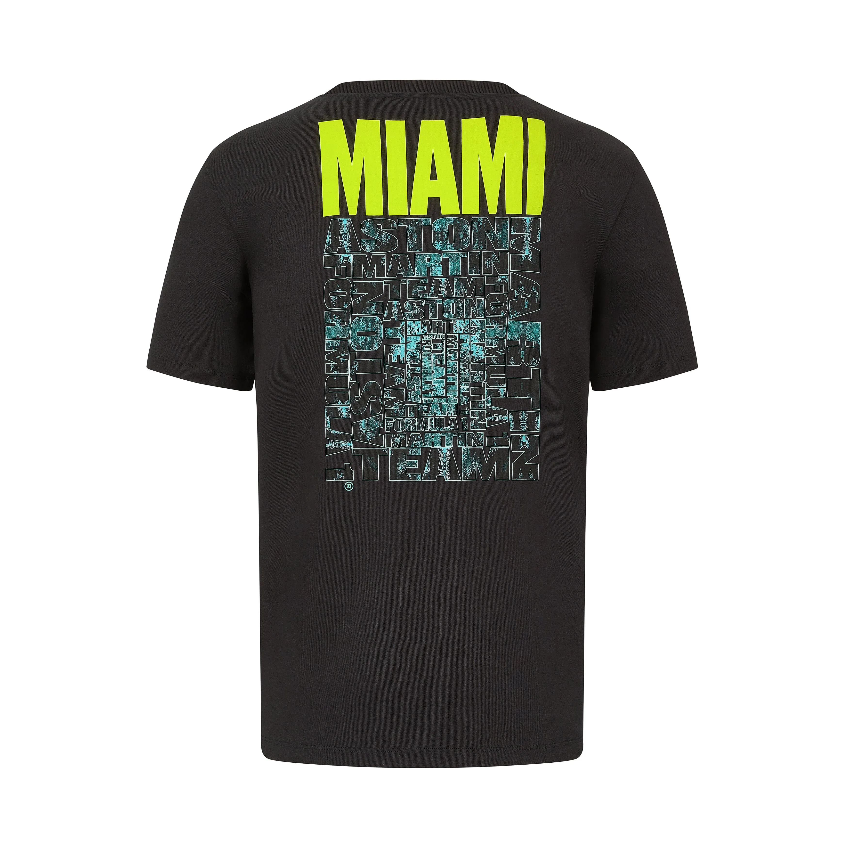 Aston Martin F1 Men's Limited Edition Miami GP Graphic T-Shirt - Night Storm