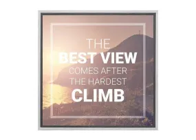 Best View From Hardest Climb | Canvas Wall Art Print