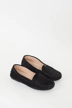 Black Suede Driving Loafer