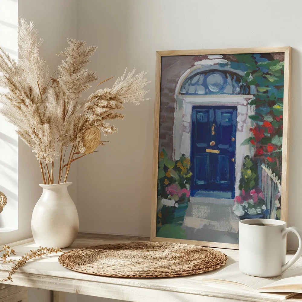 Blue Door - Stretched Canvas, Poster or Fine Art Print