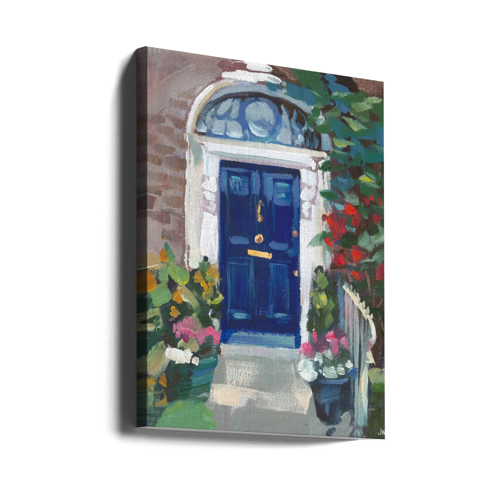 Blue Door - Stretched Canvas, Poster or Fine Art Print