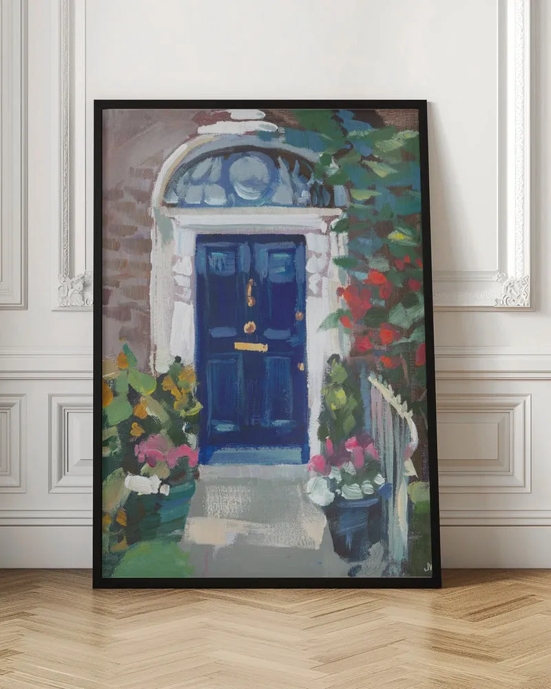 Blue Door - Stretched Canvas, Poster or Fine Art Print