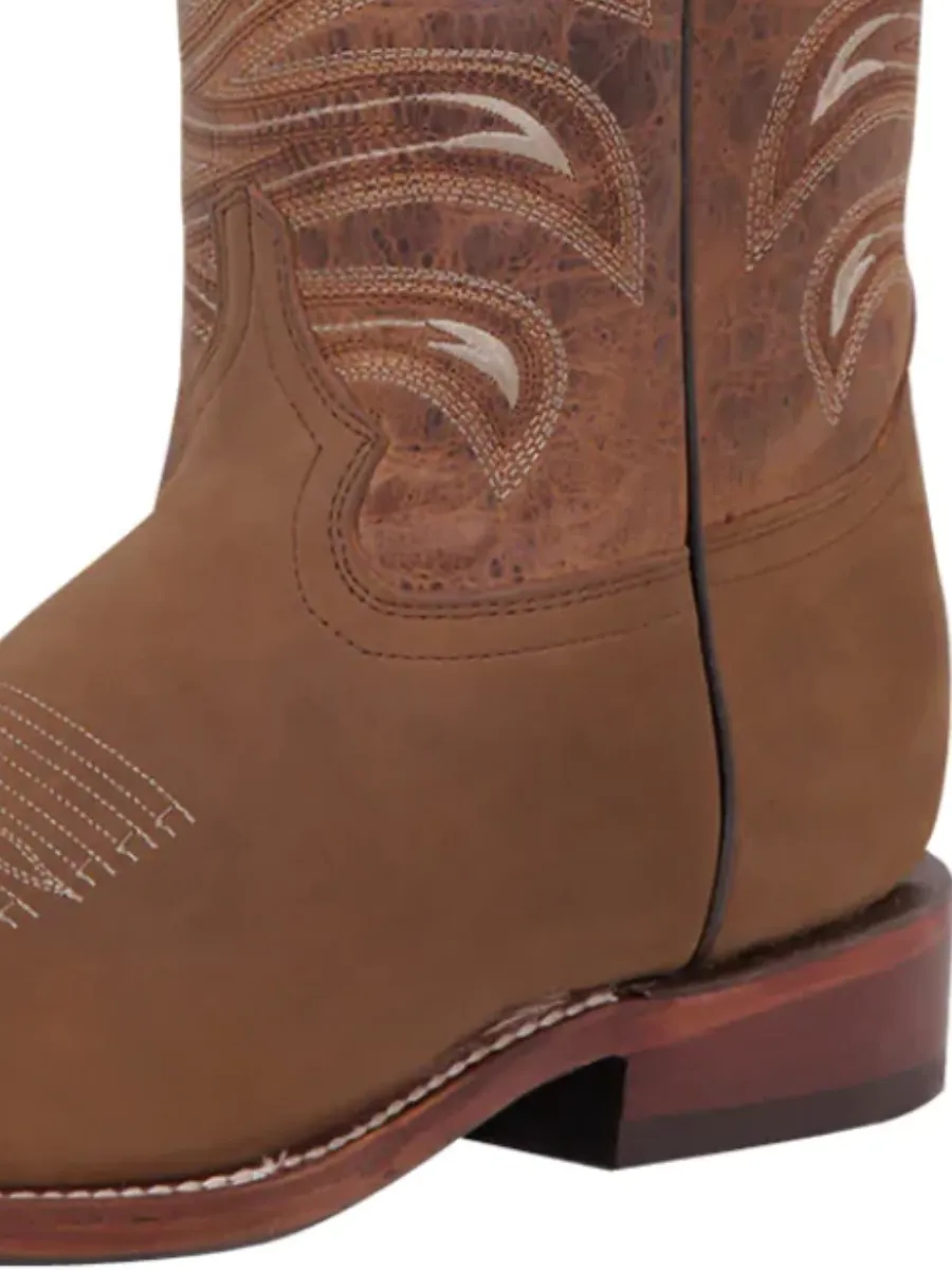 Botas Vaqueras Rodeo Clasicas de Piel Genuina para Hombre 'El General' - ID: 42993