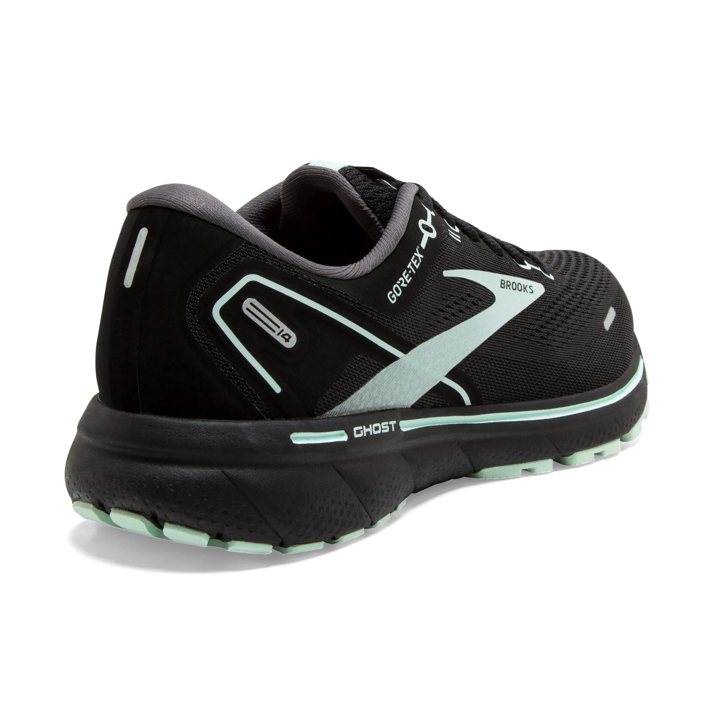 Womens Brooks Ghost 14 GTX Waterproof Running Shoes with Gore-Tex