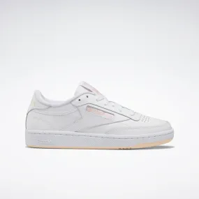 Club C 85 Shoes White/White/Aura Orange