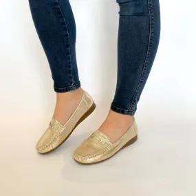 Cushion-Walk gold comfort moccasin