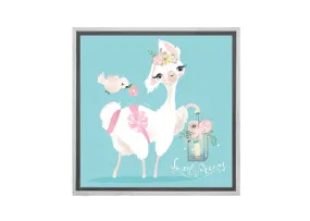 Cute Llama  | Canvas Wall Art Print