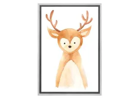 Deer | Kids Woodland Print | Canvas Wall Art Print