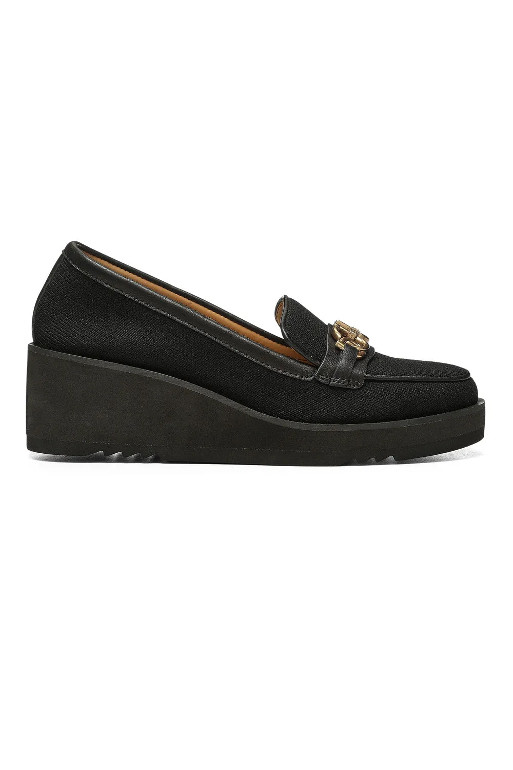 Edward Wedge Loafers - Black