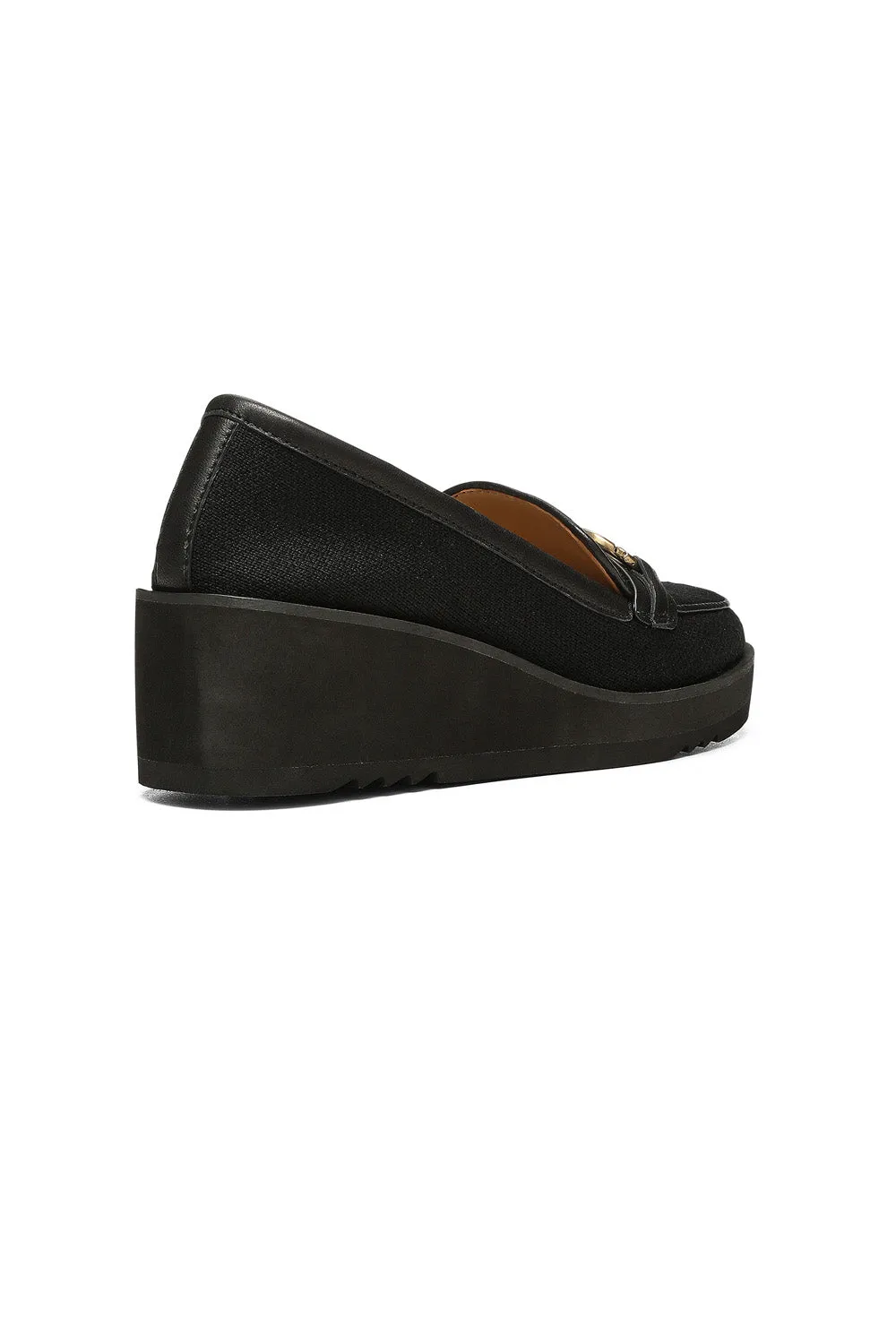 Edward Wedge Loafers - Black