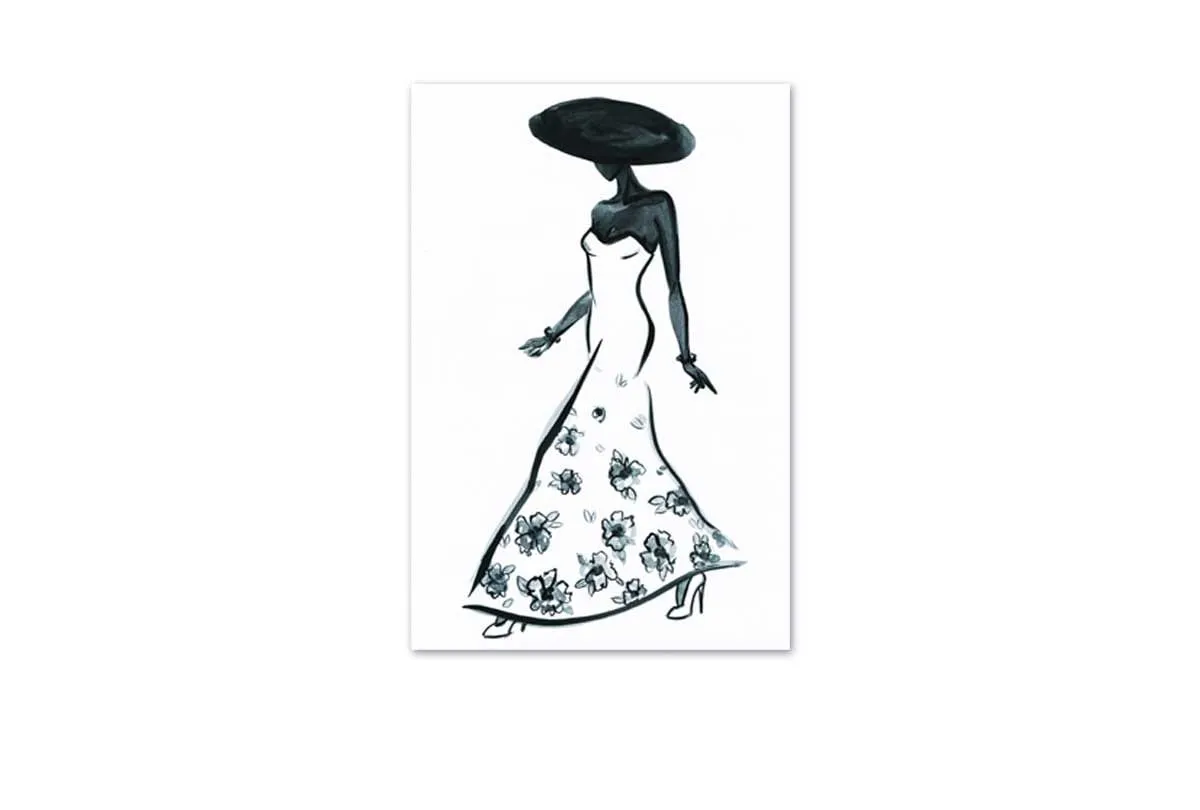 Glamorous Dress 4 | Fashion Wall Art Print