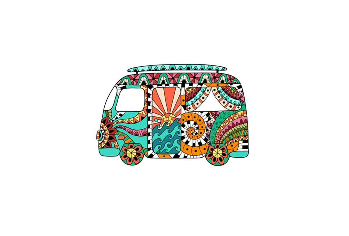 Gypsy Kombi | Canvas Wall Art Print