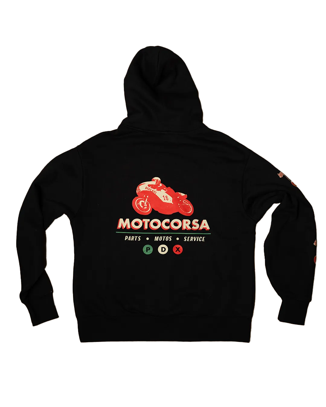 MotoCorsa Red Paul Heavyweight Hoodie