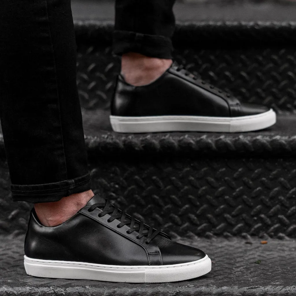 Premier Low Top | Black (Blind Eyelets)