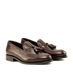 Tassel Loafer dark brown box calf