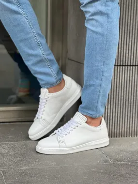 White Mid-Top Sneakers for Men | GentWith.com