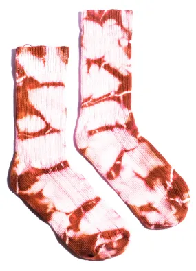 Women's Crew Socks • Hand Tie-Dye Mid Weight Organic Cotton